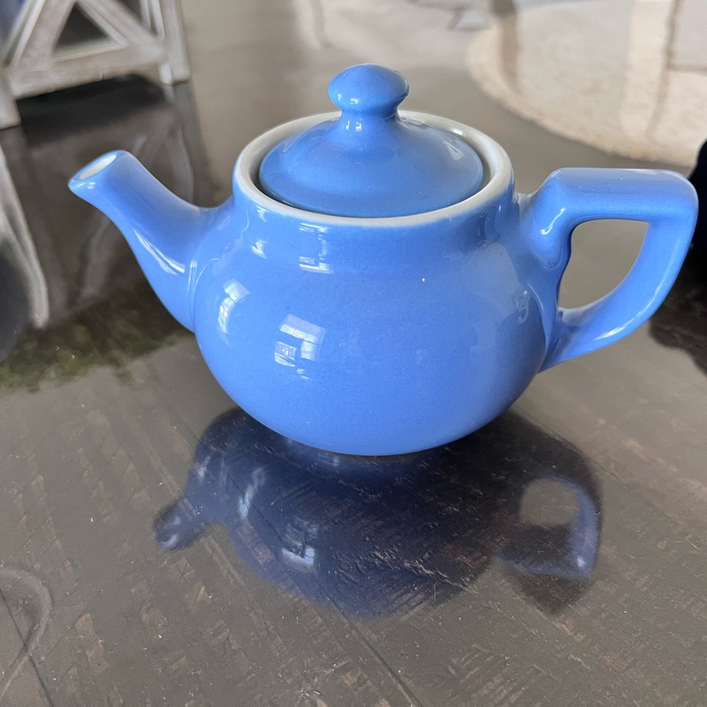 Hall blue ceramic teapot